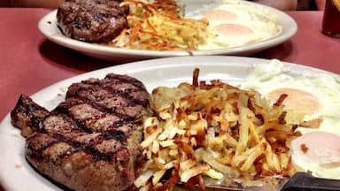 Steak & Eggs for $9.99.... We'll take two!