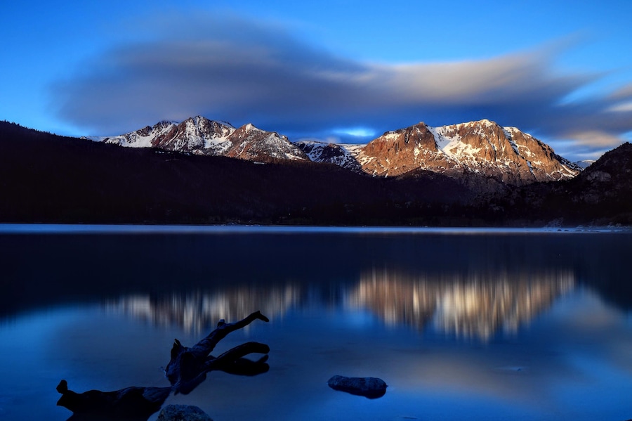 Sunrise over June Lake #BVSBLUE