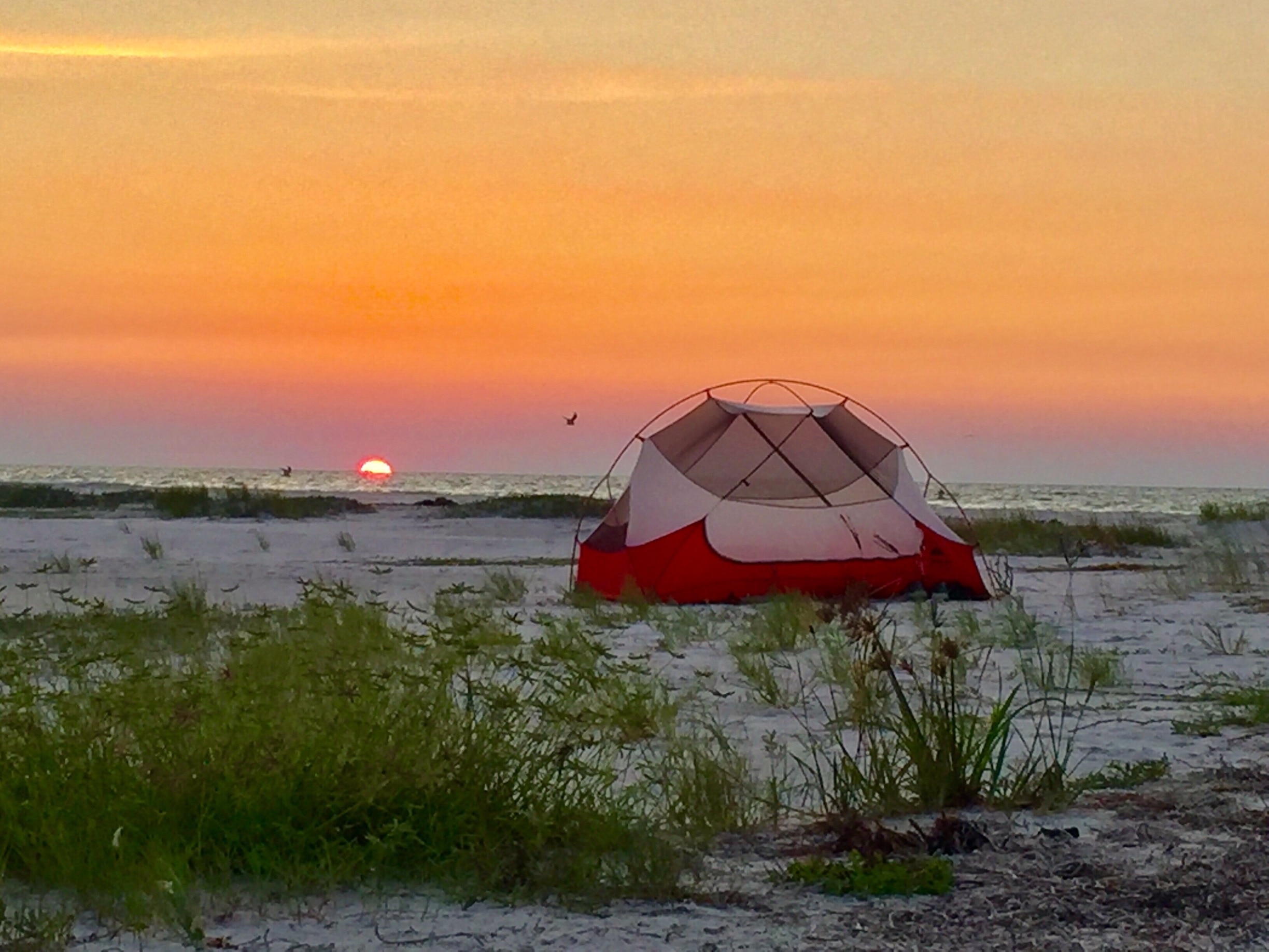 Great state park for beach hiking and camping. Camping is allowed solely on the north side of the island and you much have you own way of getting to the island to camp. I camped out in August and had the entire island to myself after daytime boaters left the park at dusk!!! Beautiful state park, highly recommend! 