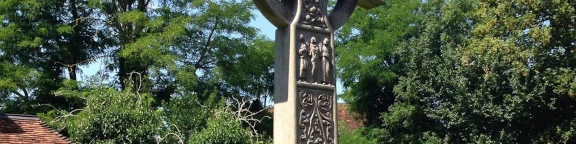 Massive Celtic tomb stone