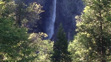 Cool view of one of the falls on the Yosemite Falls Trail