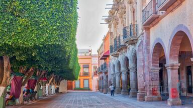 Plaza de Armas in Gueretaro, Mexico is a beautifully well-preserved plaza of Spanish architecture dating back 500 years. Well worth the visit. 