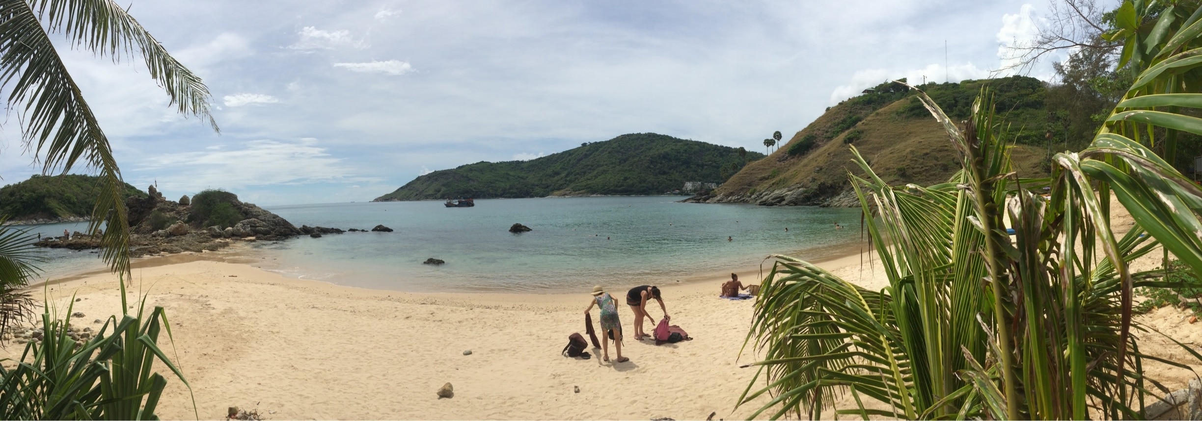 Another beach in Phuket, white-brown sandy beach. Only few people came here bcs it's about 12 km away from the downtown and about 10 km away from Patong Beach. U can rent a snorkle here.
