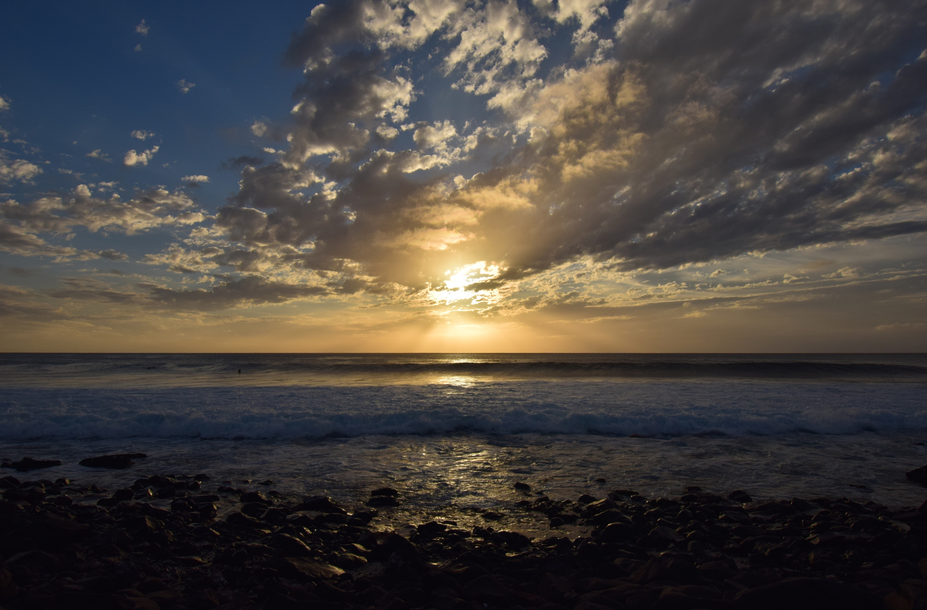 Sunset near Santa Maria, Sal / Cape Verde.
Shot in December 2018 with Nikon D5300 - unedited.
