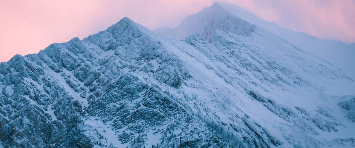 Twin peaks during sunrise #Adventure