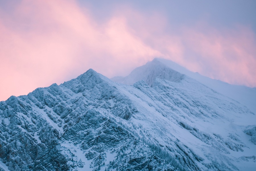 Twin peaks during sunrise #Adventure