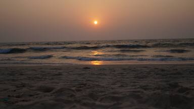 Sunset view at Panambur Beach Karnataka.