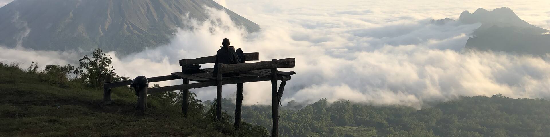 Waiting for the clouds to clear for sunset views. Perfect view point for amazing views of Bajawa and Inerie Volcano #nature