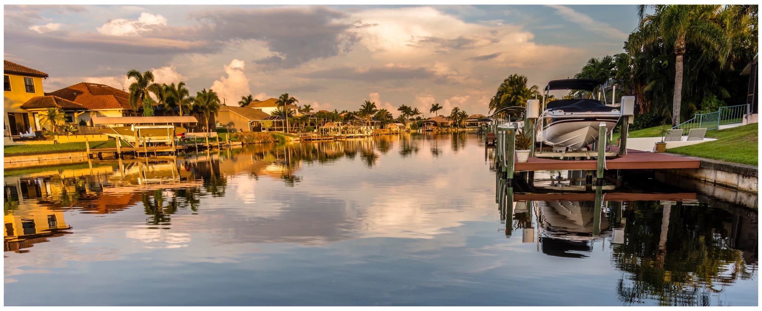 The canal systems of Cape Coral are an amazing realm of tranquility.