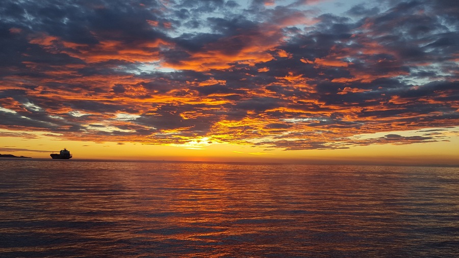 A beautiful sunset from today. Autumn is amazing.