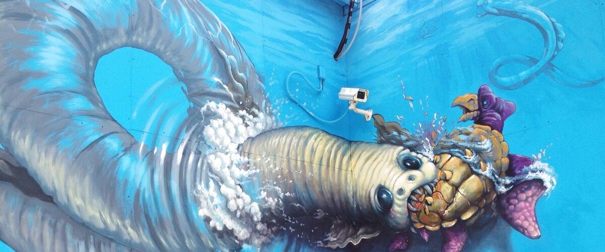 Eye-popping 3-D mural on 183 near Braker.