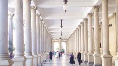 Karlovy Vary Mill Colonade with its beautiful architecture makes it the citys most atractive sight