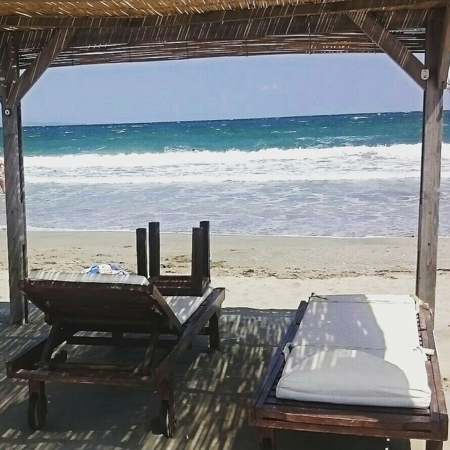 This is the beach in front of Grand hotel Pomorie, there is also a nice beach bar