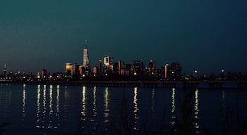 Manhattan island early evening from liberty state park. 
#BVSBlue