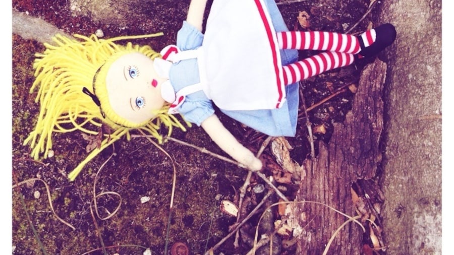While hiking with my wife in Pocahontas State Park in Virginia we came across this doll left on the trail. I thought it would make for a cool photo.