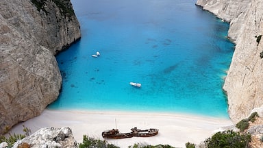 Escape and find your inner peace in the snow-white Navagio Beach (Ναυάγιο) and bluer-than-blue water! #LifeAtExpedia #SeasideDiscoveries