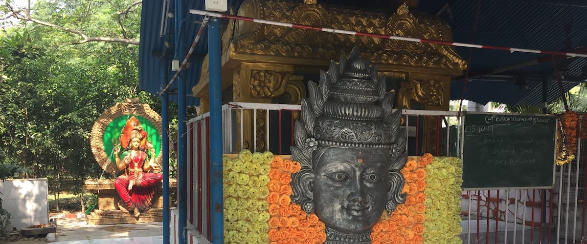 A small temple outside Tamilnadu House, New Delhi