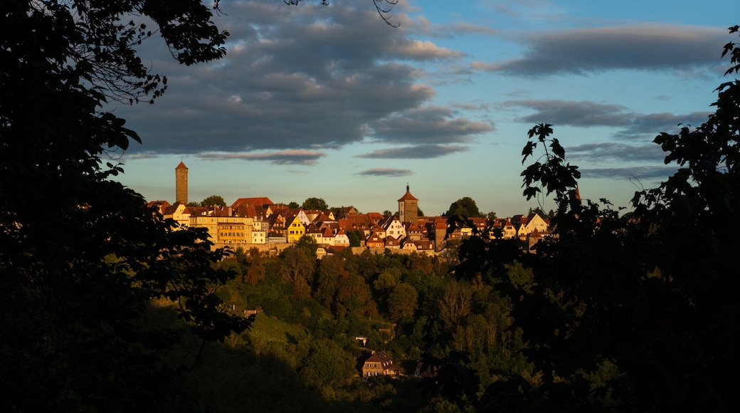 Burggarten, Rothenburg ob der Tauber, Bayern, Deutschland