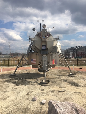 A replica of Neil Armstrong’s Apollo 11 Lunar Landing Module.