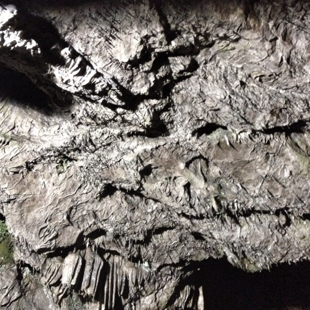 Stalactites forming at Wookey Hole caves 