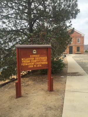 Old court house out in country back of Clovis.
