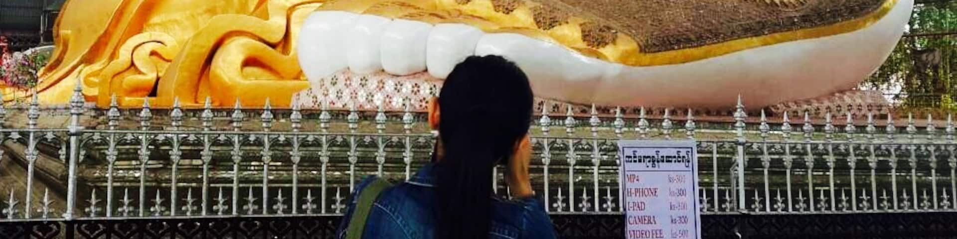 Sleeping Buddha in Bago Myanmar