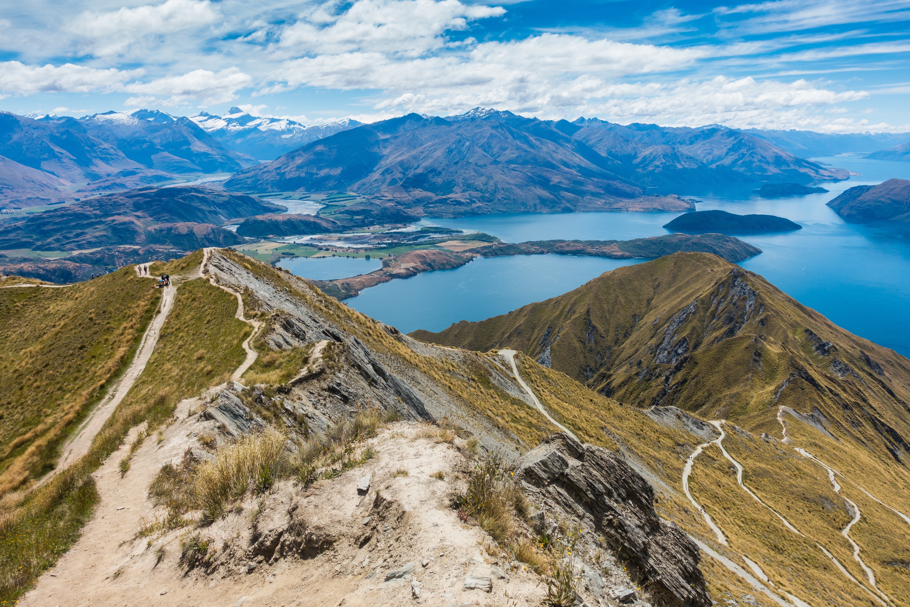 The view down the trail from the top of Roy's Peak just outside of Wanaka in New Zealand on our epic road trip around the South Island. 
#OnTheRoad