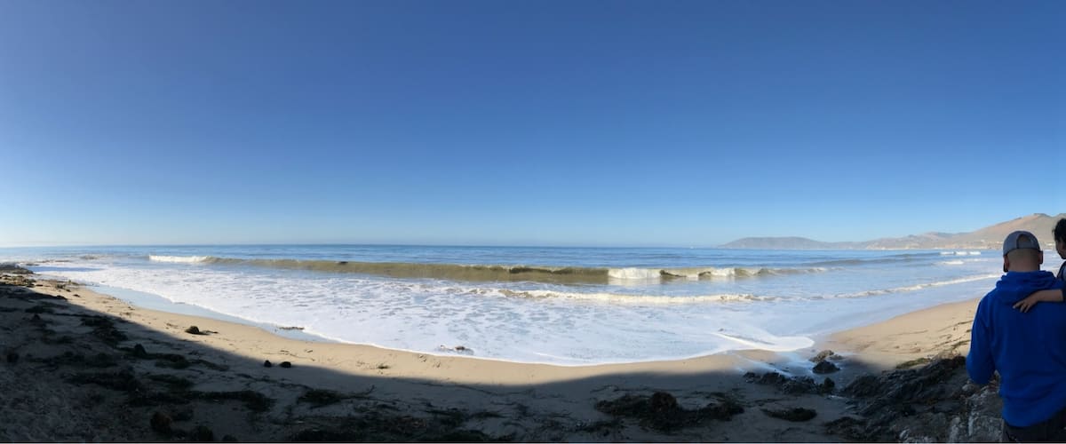 Rugged beach.