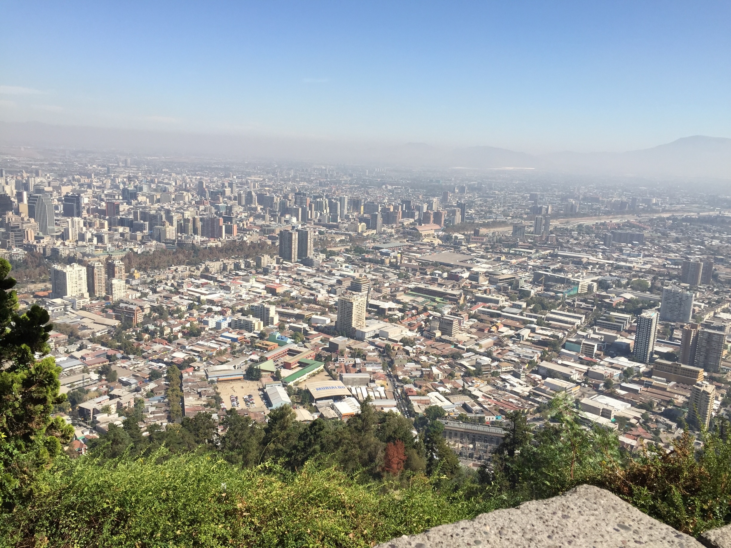 Santiago de Chile. View from the top 