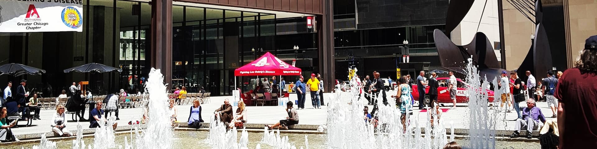 Is it a hot summer day in Chicago and you want to see some locals being local? Then look no further than Daley Plaza. There is always something happening on the plaza from rallies to food vendor days. It is also a nice place to people watch.