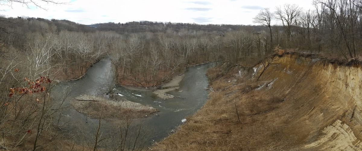 View from the Oxbow Overlook deck.