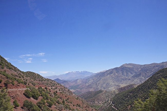 This road through the heart of High Atlas was made by the French already in the period of 1926 to 1932. This journey through the mountains was earlier considered dangerous and unpractical. To day the road is under repair and we had to stop for excavators many times and wait for them to make space for us to pass. But much of the work is still made the traditional way, by handcraft. Laboriously stone by stone is built to form beautiful walls to support the road on the mountainside. It may look like an infinite project, but in a few years the road will probably be much better and less exciting. Read more at: http://www.travelwithallsenses.com/tizi-n-test-pass-high-atlas/