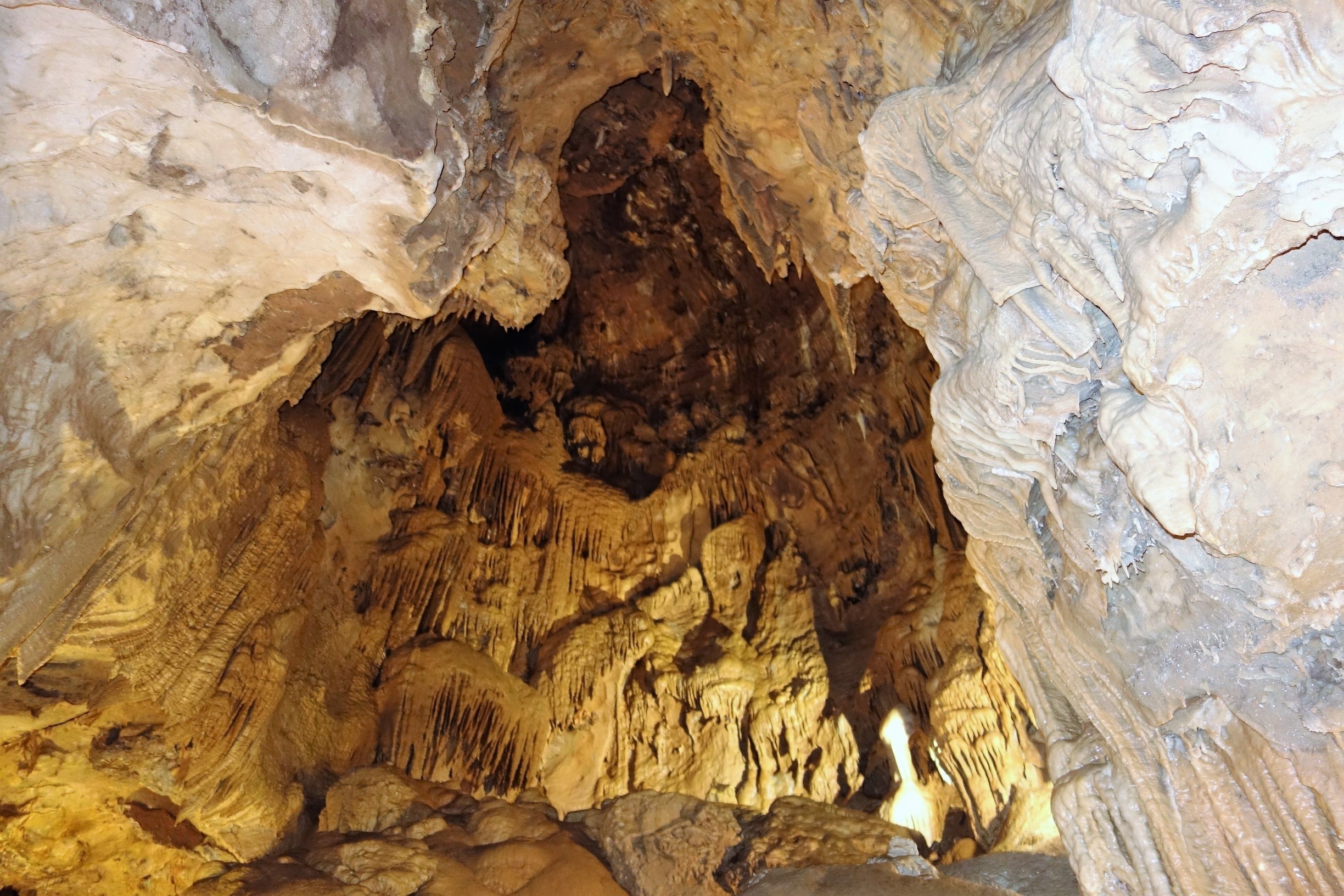 The Lake Shasta Caverns are a network of caves located near the McCloud arm of Shasta Lake in California