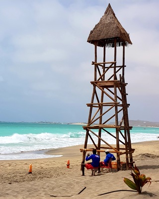 #BeachTips even a red flag 🚩 day is no stress in Cape Verde!
