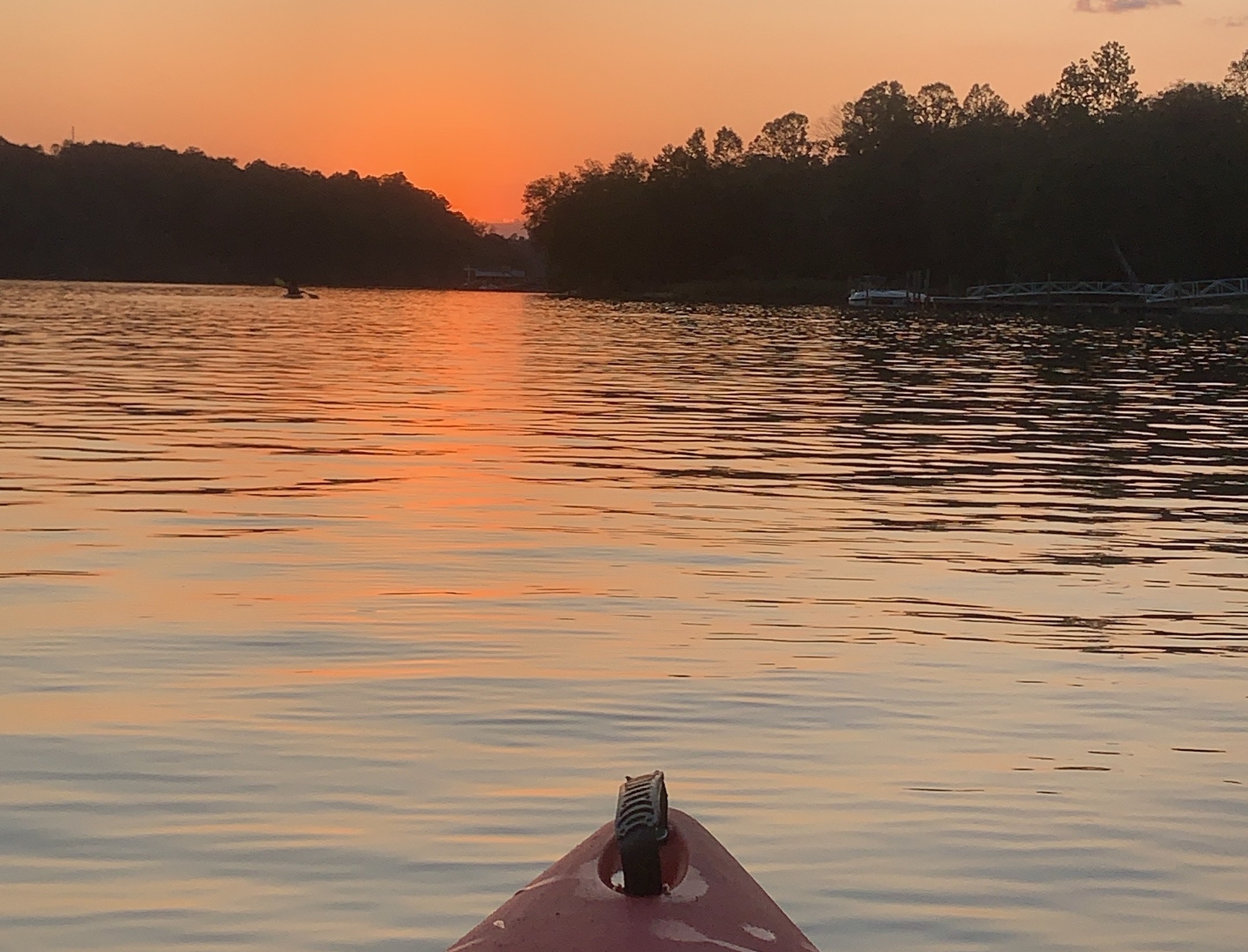 Awesome sunset and kayaking on the lake!