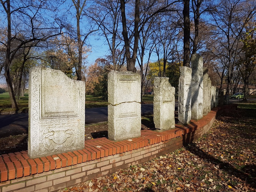 Inside the Nis Fortress, walking around the park and saw these old cemetery stones. I