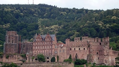 Castle on the hill, overlooking the river