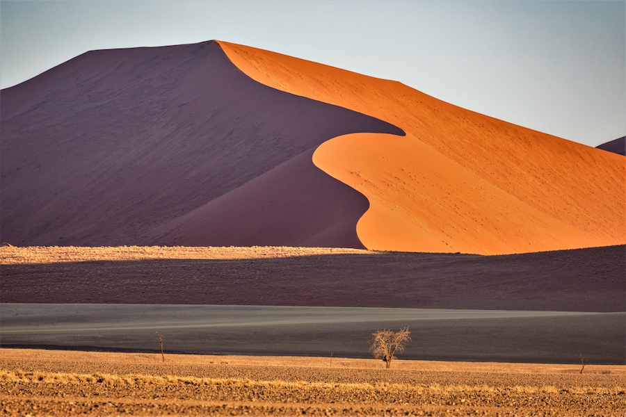 So many dunes along the road,