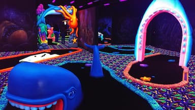 Scene 75 is an indoor entertainment center with go-karts, arcade games, laser tag and most importantly, black light miniature golf.