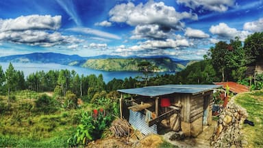 Toba Lake viewed from Samosir Island #indonesia #northsumatra #vocanollake #lake #panorama #iPhone #hdr #phonography
