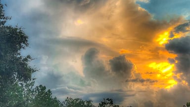 No matter where you go in Florida there are always spectacular sunsets in the summertime. This was taken during an afternoon storm rolling in. The beautiful sunset mixed with the lightning and thunder made for a spectacular evening just watching nature at her best!  #sunset # Florida #outdoors #nature