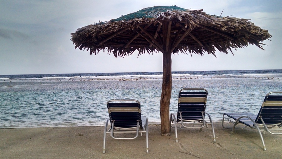 From beach at Club Natale