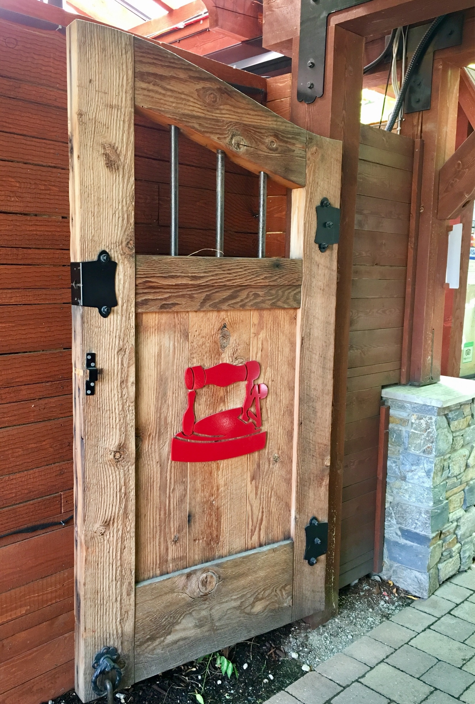 Entry to patio at Dirty Laundry Vineyard in Summerland, BC. 

#BritishColumbia #doors
#winery

(Sept 2017)
