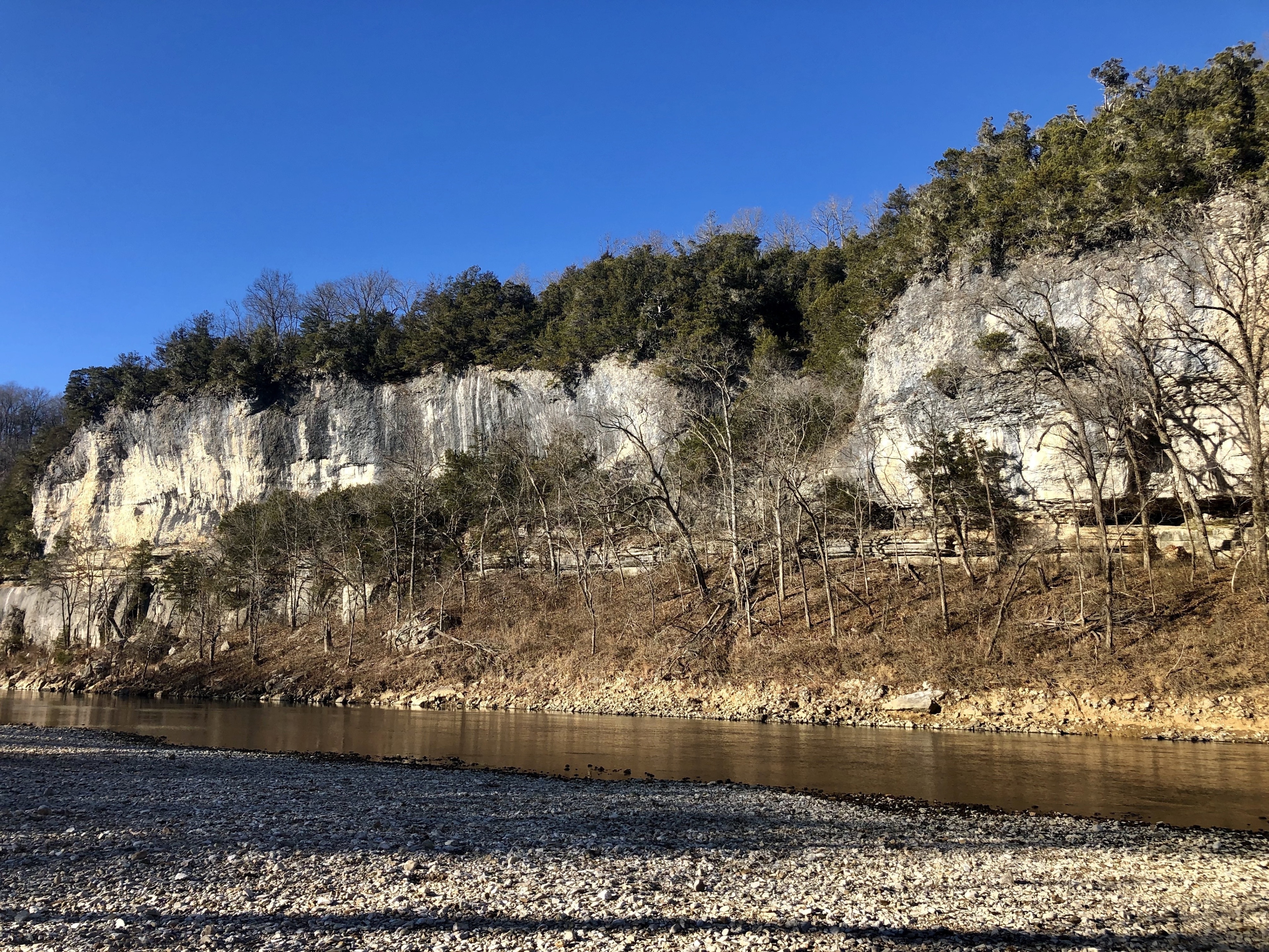 Tyler Bend on the Buffalo River Christmas Day 2019. Beautiful 72 degrees!