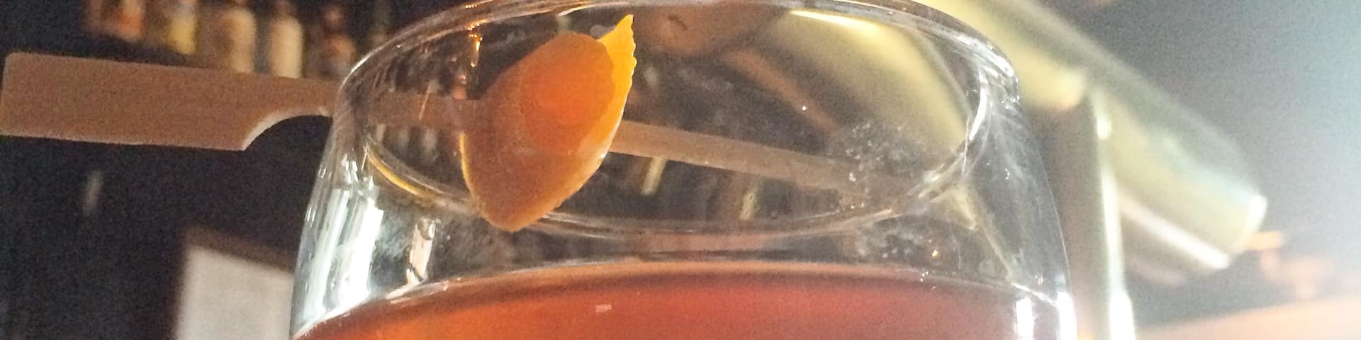 An old fashion in the oldest tavern in America. As an old fashioned lover, this has been the best. And not just because I walked 3 miles for it! The recipe is with a walnut bitters, soaked cherries in brandy and with a cinnamon simple syrup ... I have to cut myself off after two!