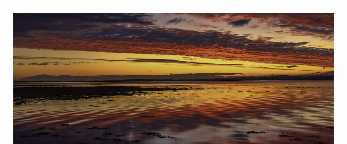 a morning sunrise at Avoch beach