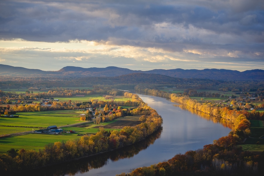 Quintessential Pioneer Valley. The view from the top of Sugarloaf is more than rewarding for its easy 30 min hike or quick drive to the summit. It's a very popular spot during the summer and also great for having cookouts and picnics with your friends and family.