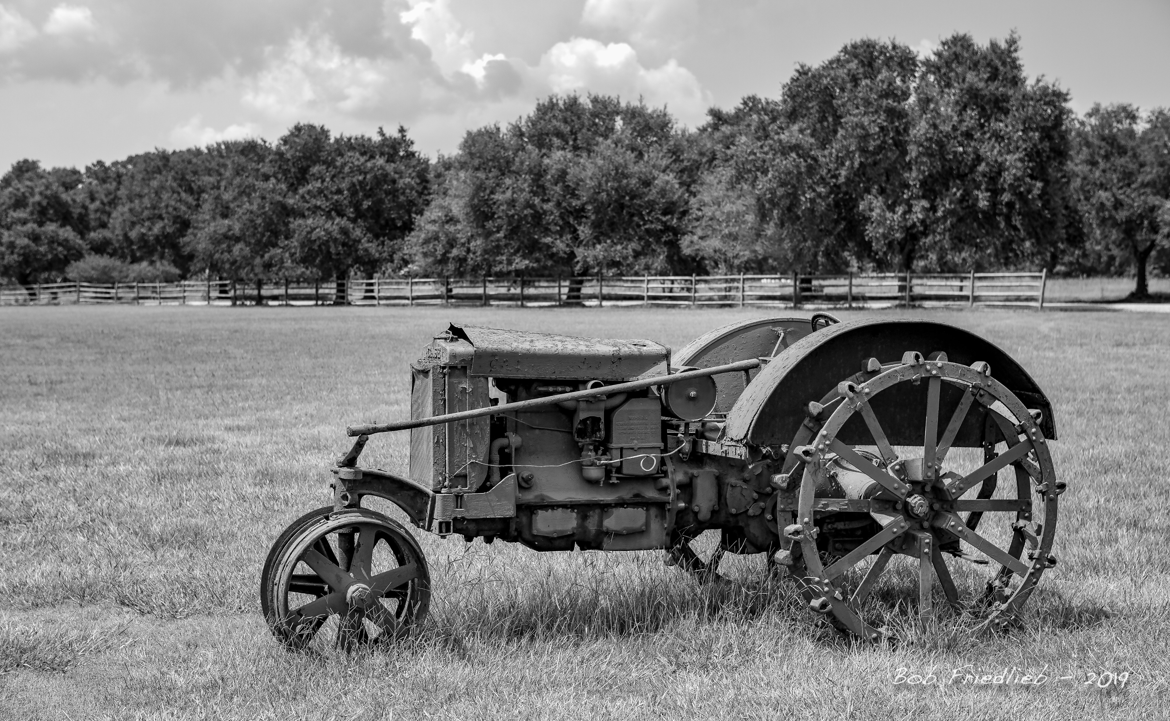 A well used piece of antique farm machinery