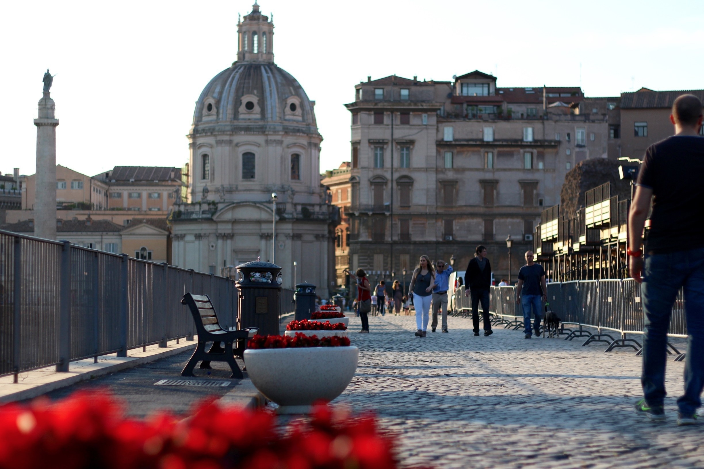 The Great Beauty of Rome. A street in the middle of the roman forum. Rome, Italy #Architecture