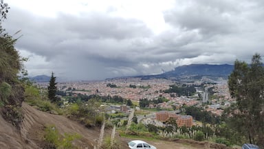 Rain over Cuenca from Parque Zoológico del Cuenca, Ecuador